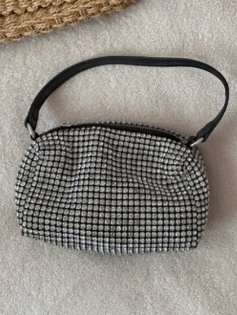 AW Silver Rhinestone Bag - Picture 4 of 4